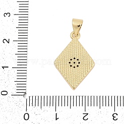Pendentifs avec zircon cubiques à micro-pavés en laiton&nbsp;KK-I723-43G