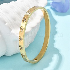 Bracelets en acier inoxydable 304 avec strass pour femmes&nbsp;BJEW-Z092-15G