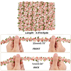 4.6~5 Yards Blumen-Polyester-Besatzband&nbsp;OCOR-PH0001-97F