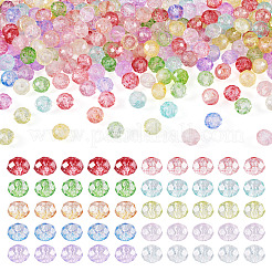 250pcs 10 Farben transparente Glasperlen&nbsp;GLAA-TA0002-86