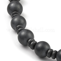Braccialetti sintetici con perline di ematite non magnetica&nbsp;BJEW-E084-09