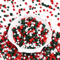 Perles de rocaille en verre sur le thème de Noël&nbsp;SEED-N007-13L