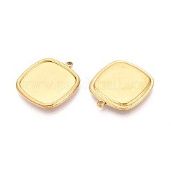 Cabochon pendenti in acciaio inossidabile 304&nbsp;STAS-T067-14G