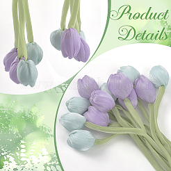 12 stücke 2 farben tuch doppel-kopf tulpe ornament zubehör&nbsp;FIND-CY0001-39