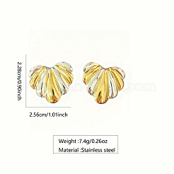 Pendientes de acero inoxidable 304 para mujer&nbsp;WG72E41-01