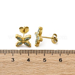 Boucles d'oreilles à tige en acier inoxydable 304&nbsp;EJEW-C135-01G-05