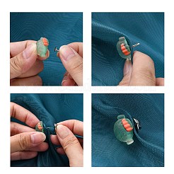 Messing-Schmetterlingsverschlüsse mit Nadelverschluss&nbsp;KK-D294-P