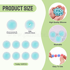 Perles de silicone&nbsp;SIL-TAC0013-16B