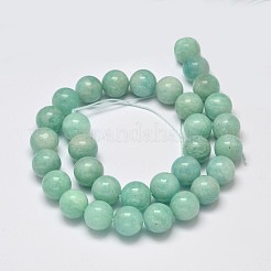 Klasse ab natürliche amazonite runde Perle Stränge&nbsp;G-M296-06-8mm