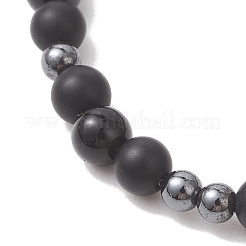 201 bracelets à breloques en acier inoxydable avec croix&nbsp;BJEW-JB13358