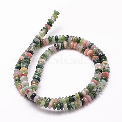 Cuentas de ágata natural india hebras&nbsp;G-N0173-04-2x4mm