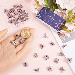 52 Stück 26 Stile Legierung Strass Dia-Charme&nbsp;FIND-SC0009-81B