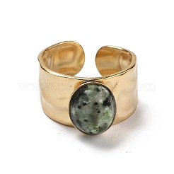 Ionenplattierung (IP) 304 Edelstahl breite Band offene Manschettenringe&nbsp;RJEW-F167-02G-10