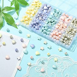 325 Stück lackiert Acrylperlen&nbsp;MACR-YW0002-55