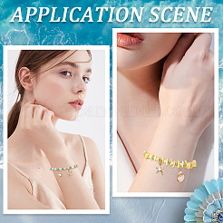 DIY-Armband-Sets zum Basteln mit synthetischen Türkis- und Muschelperlen zum Thema Ozean&nbsp;DIY-SC0028-41