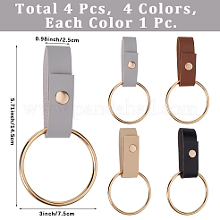 4 Stück Handtuchhalter aus PU-Leder in 4 Farben&nbsp;HJEW-CN0001-35
