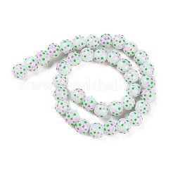 Chapelet de perles en verre baking paint&nbsp;LAMP-F032-07A