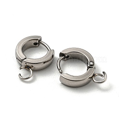 Orecchini a cerchio huggie in acciaio inossidabile 201 resistenti all'ossidazione&nbsp;STAS-A167-01L-P