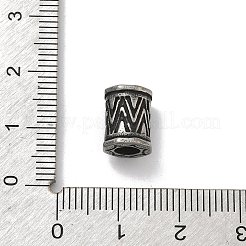 304 Edelstahl-Europäische Perlen&nbsp;STAS-D222-06AS