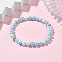 Runde Stretch-Armbänder aus natürlichen Hemimorphit-Perlen für Männer und Frauen&nbsp;BJEW-B136-01A