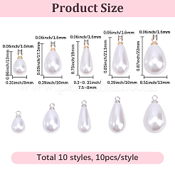 Pendentifs en perles en plastique ABS&nbsp;FIND-BM0001-56A