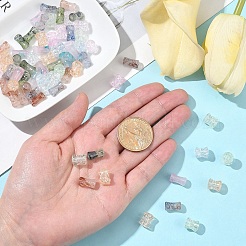 80 Stück 8 Farben Einbrennlack Glasperlen Strang&nbsp;GLAA-YW0004-02