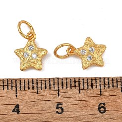 Messing micro pave klar zirkonia charme&nbsp;KK-F941-31C-G