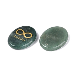Pendentifs en aventurine vert naturel&nbsp;G-N365-01C
