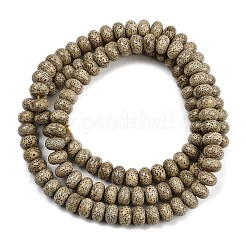 Natürlicher Rudraksha-Bodhi-Saatperlen-Strang&nbsp;WOOD-B010-D03-9x13mm
