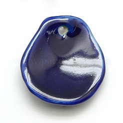 Luminoso porcellanato smaltato shell pendenti di ceramica fili&nbsp;PORC-O003-01F