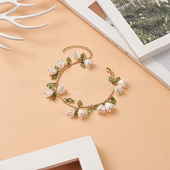 Charm-Armband mit Muschelperlen&nbsp;BJEW-TA00215