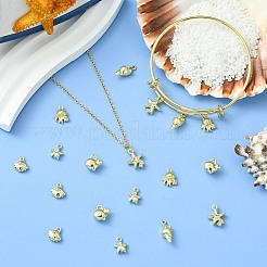 18 stücke 6 stile legierung strass anhänger&nbsp;FIND-CJ0004-03