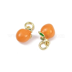 Pendentifs d'émail en laiton &nbsp;KK-H072-18G-03