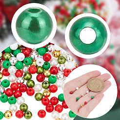 2400 kit de perles rondes en plastique ABS et acrylique à faire soi-même&nbsp;DIY-AR0004-48