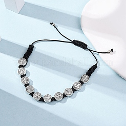 Pulsera trenzada de cuerda de nailon para mujer&nbsp;BJEW-Z156-03AS-02