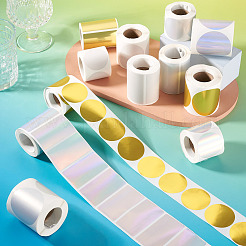 3 rouleau de 3 styles d'autocollants holographiques imprimables en plastique vinyle&nbsp;OFST-TA0001-10A