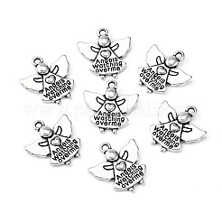 Tibetischer stil Aluminium Anhänger & Charms&nbsp;TIBEP-4643-AS-LF