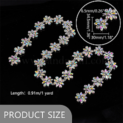 1 Yard Glas-Strassketten-Girlandenstränge für die Hochzeit&nbsp;AJEW-PH0011-93