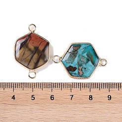 Gefärbte synthetische Imperial Jaspis-Verbindungsanhänger&nbsp;G-P529-04G