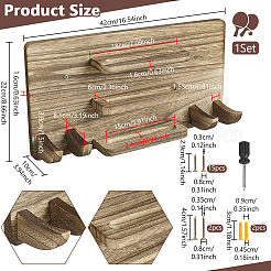 Aufbewahrungsgestelle für Tischtennisschläger aus Holz&nbsp;ODIS-WH0030-335