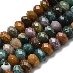 Natürliche ozean achat / ozean jaspis perlen stränge&nbsp;G-C259-A32-5x8mm