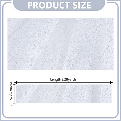 Glitzernder Polyester-Netzstoff&nbsp;DIY-WH0591-028A