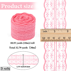 3 rouleau de bordure en dentelle guipure non extensible&nbsp;OCOR-GF0004-52G