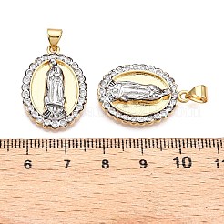 Colgante micropavé cubic zirconia de latón&nbsp;KK-T070-25G