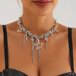 Choker-Halsketten aus Legierung&nbsp;WG75C76-01