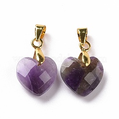 Natürlichen Amethyst Edelsteinanhänger&nbsp;G-C023-07C