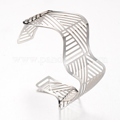 Brazaletes de filigrana de acero inoxidable 304 resistentes al deslustre&nbsp;STAS-S060-13