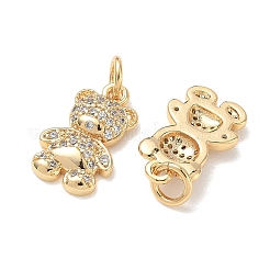 Pendentifs en laiton Shegrace avec micro-pavé de zircone cubique transparente&nbsp;XGRQ3P579-633G