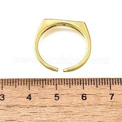 Manschettenringe aus Messing mit Mikropavé-Zirkonia für Damen&nbsp;RJEW-H247-16G-02