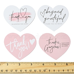 4 Beutel 4 Stile beschichtetes Papier Dankeschön-Grußkarte&nbsp;DIY-FS0007-88